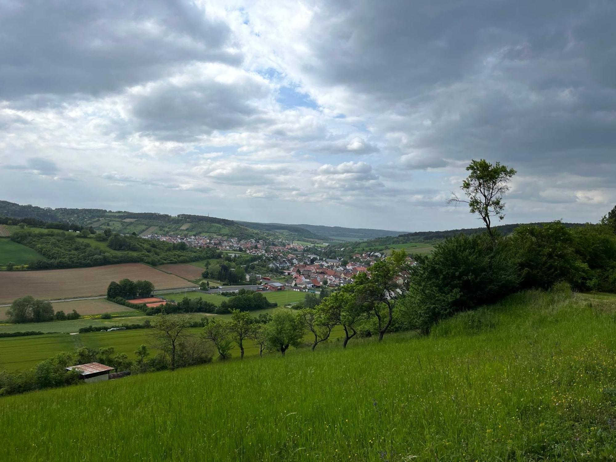 Ferienhaus Weinbergblick - Nahe Wuerzburg - 2 Schlafzimmer - Familienfreundlich - Terrasse Unterleinach Dış mekan fotoğraf